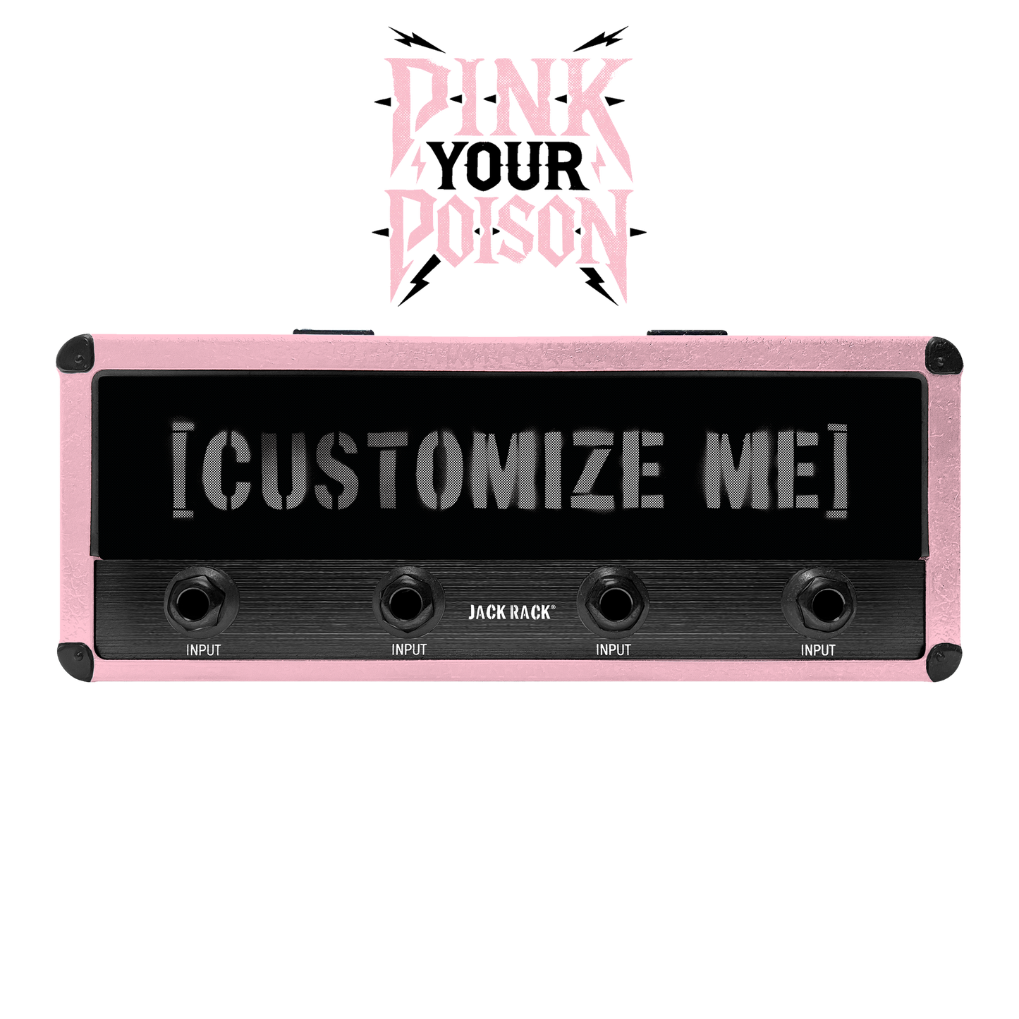 "Pink Your Poison" Jack Rack® Shell Pluginz Keychains