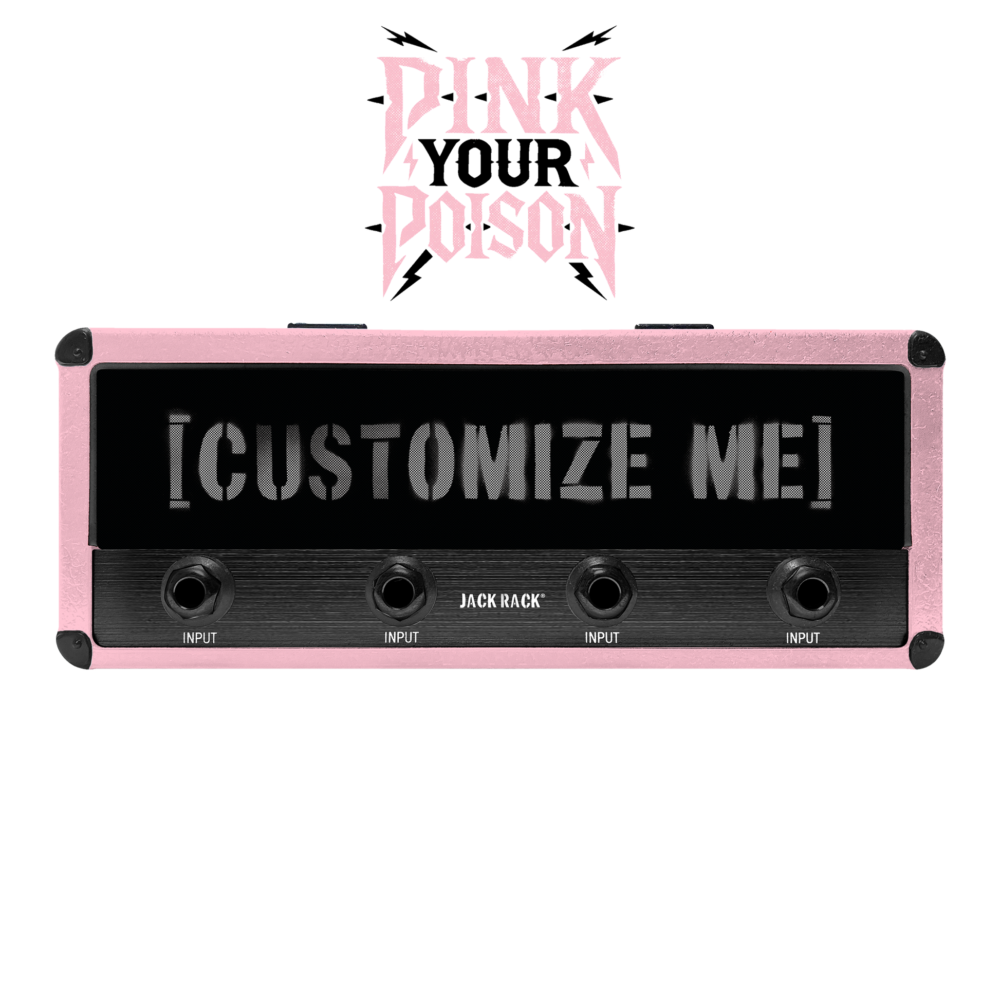 "Pink Your Poison" Jack Rack® Shell Pluginz Keychains