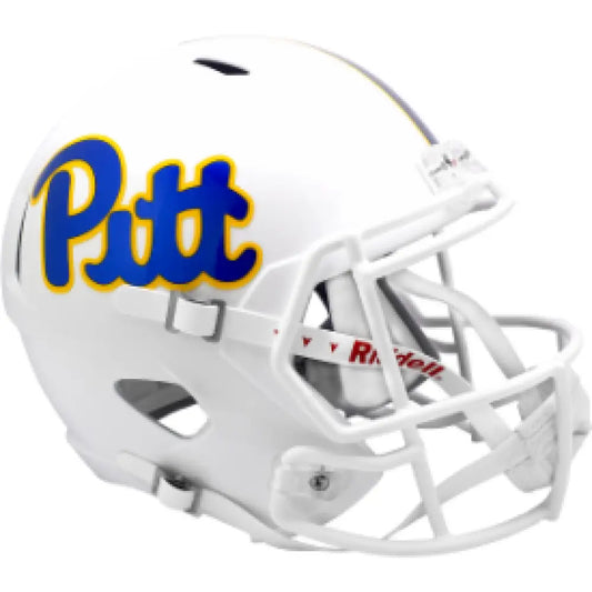 Pittsburgh Panthers Full Size Speed Replica Football Helmet White - NCAA