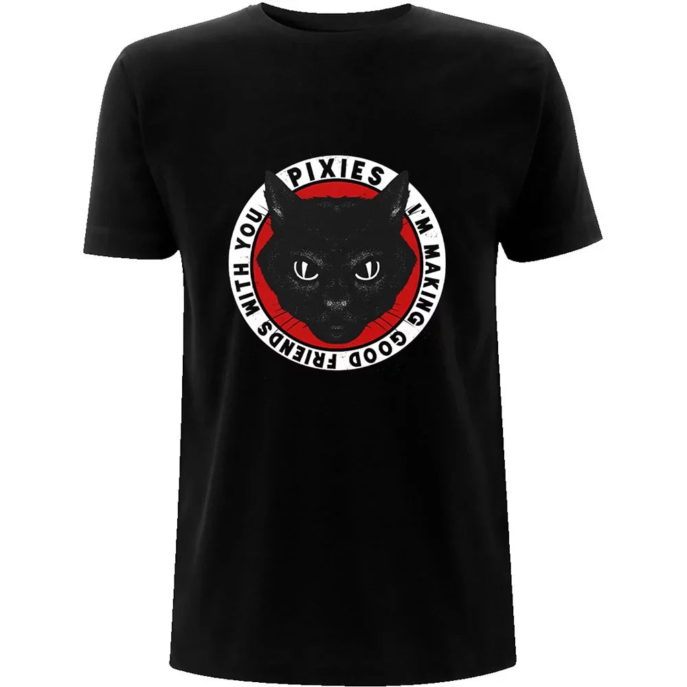 Pixies Tame Cat Mens T Shirt Black Officially Licensed