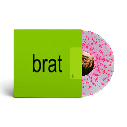 brat (Indie Exclusive, Clear Vinyl, Pink, Gatefold LP Jacket, Splatter) Vinyl Record