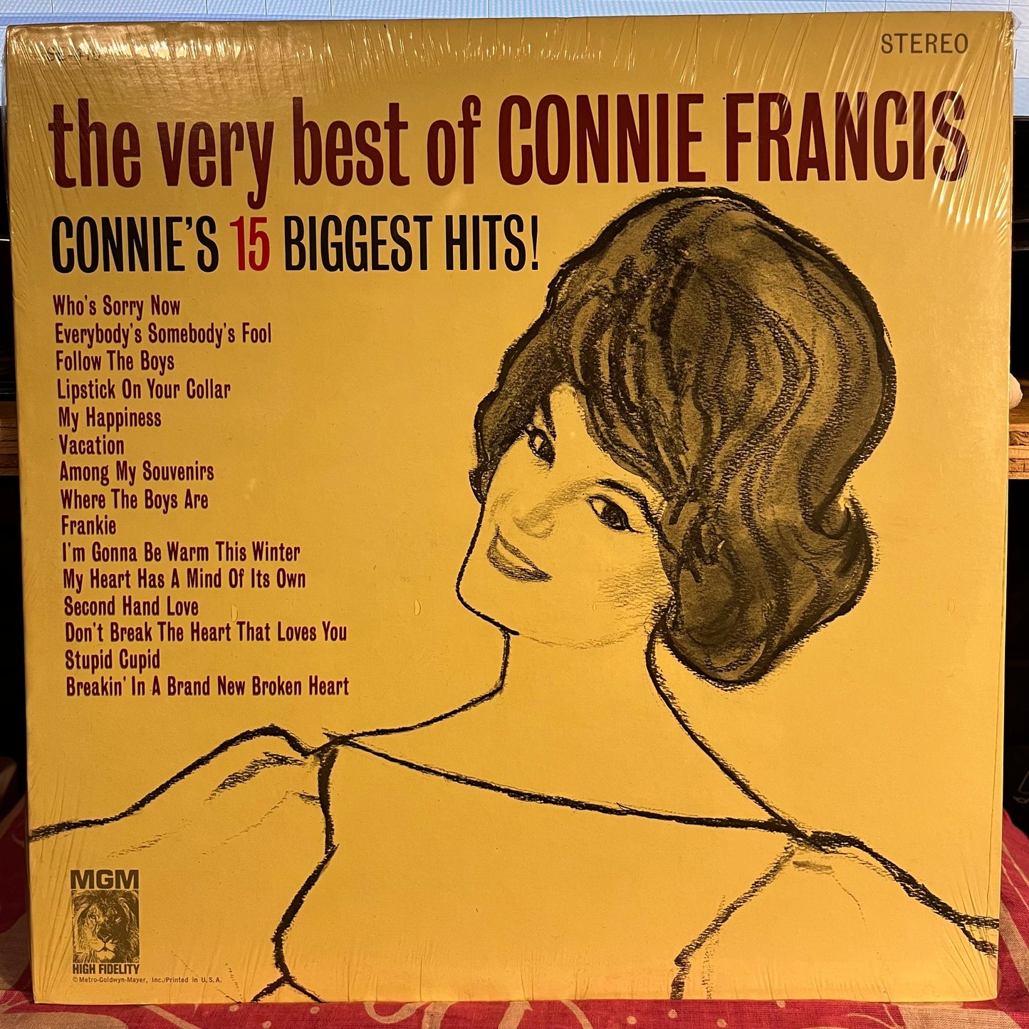 The Very Best Of Connie Francis (Connie's 15 Biggest Hits!) Vinyl Record
