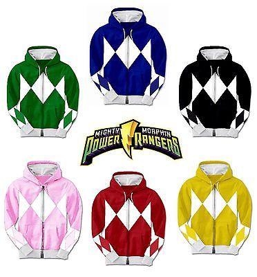 Power Rangers Costume Hoodie Sweatshirt
