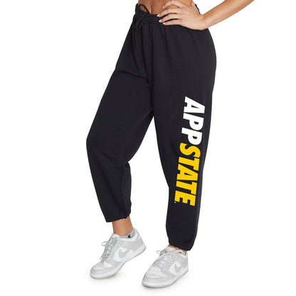 App State Everyday Black Womens Sweatpants Officially Licensed