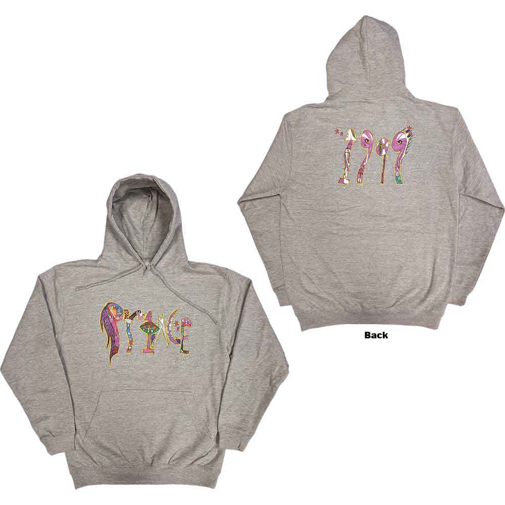 Prince 1999 Hoodie Sweatshirt Officially Licensed Grey