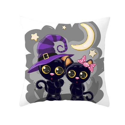 Halloween Pillow Case Halloween Pumpkin Owl Decorative