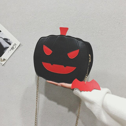 Pumpkin Shaped Halloween Shoulder Bag