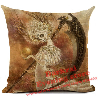 Day Of The Dead Halloween Cushion Cover