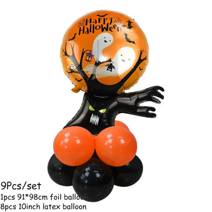 Halloween Pumpkin Ghost Spider Balloons