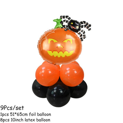 Halloween Pumpkin Ghost Spider Balloons