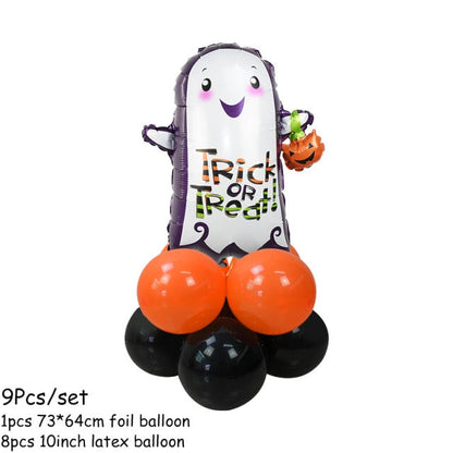 Halloween Pumpkin Ghost Spider Balloons