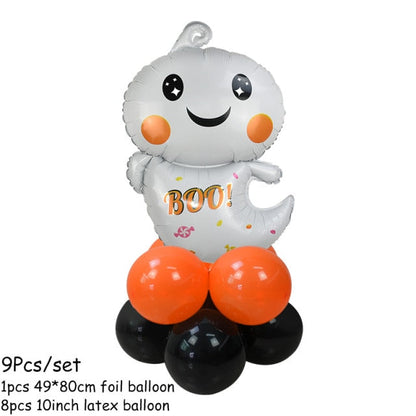 Halloween Pumpkin Ghost Spider Balloons