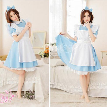 Anime Alice Adventure Party Dress For Halloween