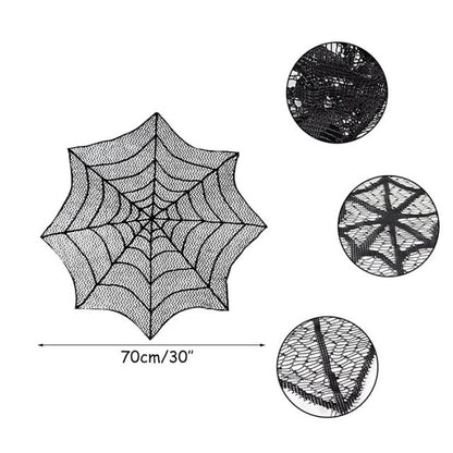 Halloween Lace Spider Web Skeleton For Decor