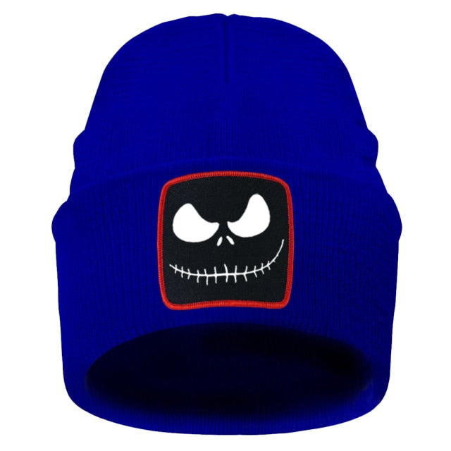 Jack Skellington Print Knitted Cap