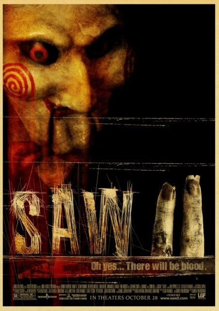 Saw Classic Horror Film Posters