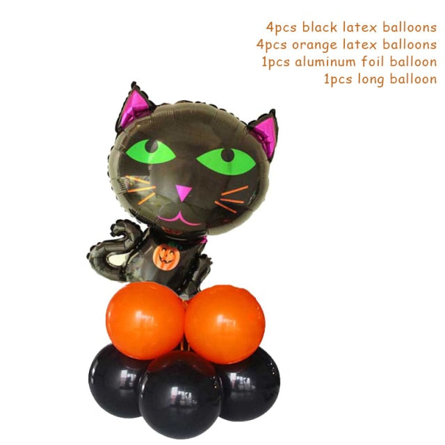 Halloween Pumpkin Ghost Witch Bat Foil Balloons