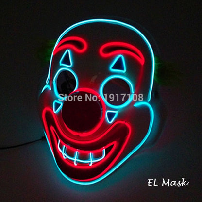 LED Neon Light Horror Masks Set