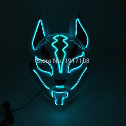 LED Neon Light Horror Masks Set