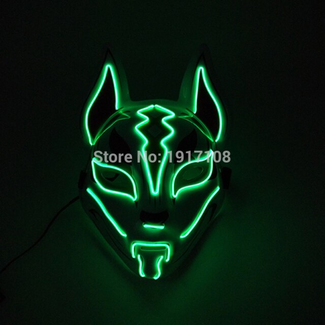 LED Neon Light Horror Masks Set