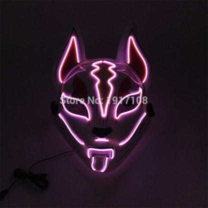 LED Neon Light Horror Masks Set