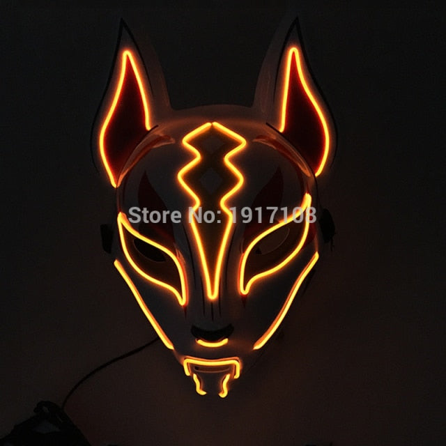 LED Neon Light Horror Masks Set