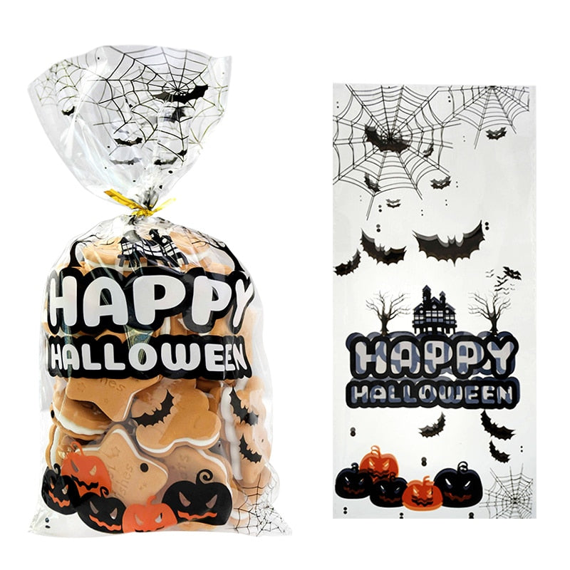 Hallwoeen Pumpkin Skull Cat Candy Bag