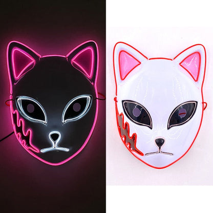 Glowing Neon EL Party Mask Halloween LED Mask