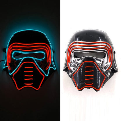 Glowing Neon EL Party Mask Halloween LED Mask