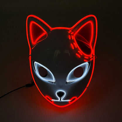 LED Neon Light Horror Masks Set