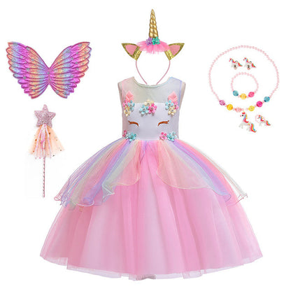 Cute Unicorn Dress With Wings