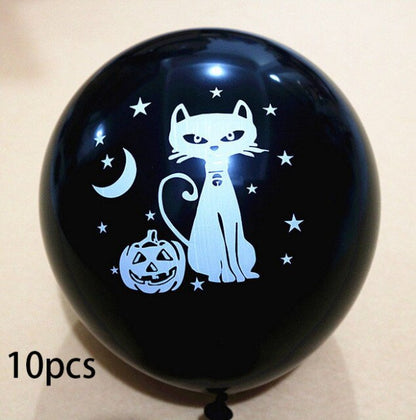 Halloween Decorations Bat Skull Ghost Pumpkin Balloons