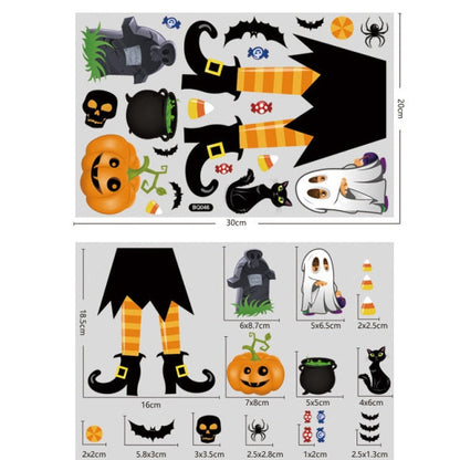 Bloody Handprint Halloween Stickers