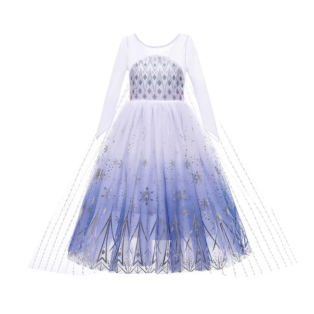 Snow Queen White Cosplay Dress