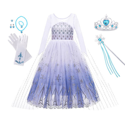 Snow Queen White Cosplay Dress