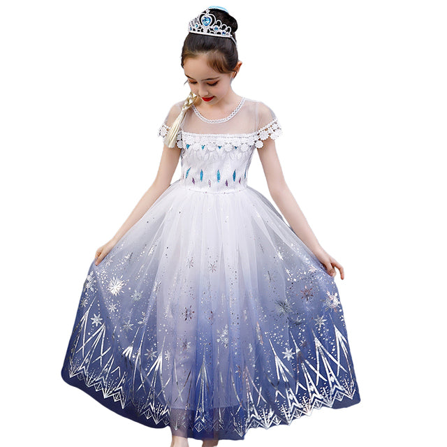 Snow Queen White Cosplay Dress
