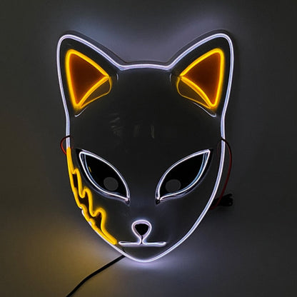 Glowing Neon EL Party Mask Halloween LED Mask