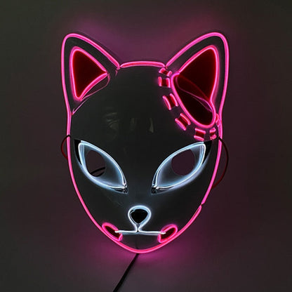 Glowing Neon EL Party Mask Halloween LED Mask
