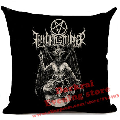 Horror Pattern Sofa Pillow Cover