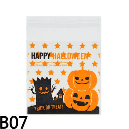 Horror Pumpkin Themed Halloween Candy Bag