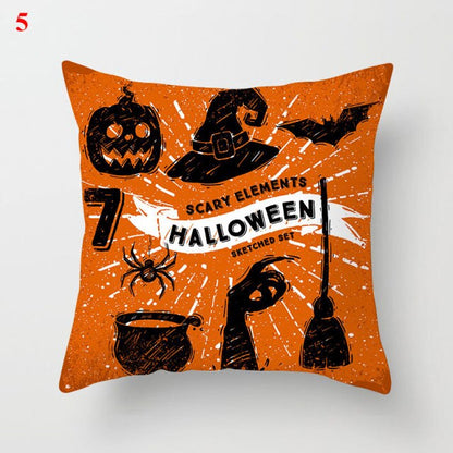 Halloween Soft Linen Pillow Cover