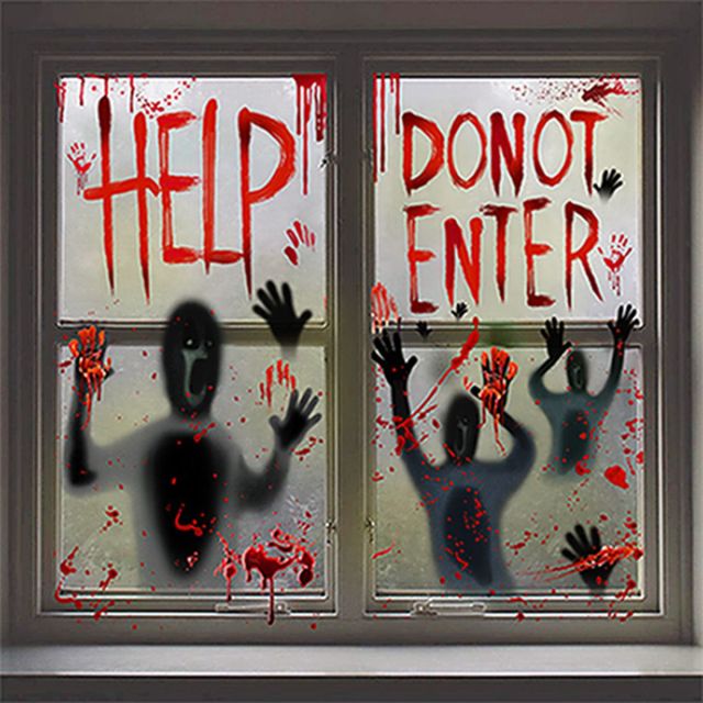 Scary Removable Halloween Stickers