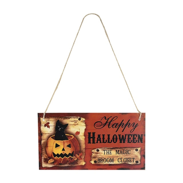 Wooden Pendant Ornaments For Halloween