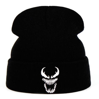Venom Printed Winter Knitted Beanie