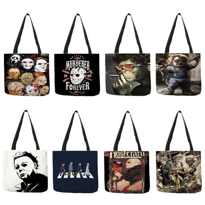Horror Movie Character Printed Shopping Bag