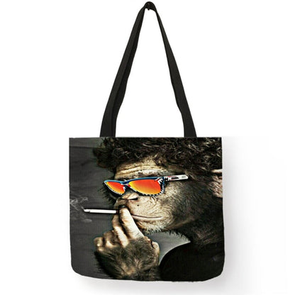 Horror Movie Character Printed Shopping Bag