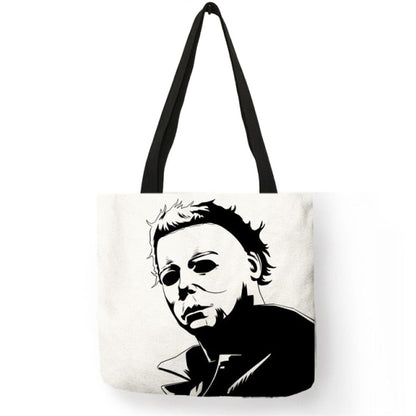 Horror Movie Character Printed Shopping Bag