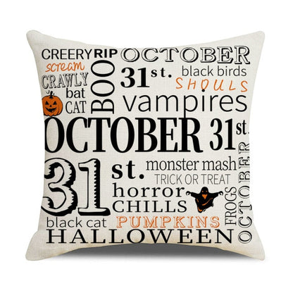 Pumpkin Cushion Cover For Halloween