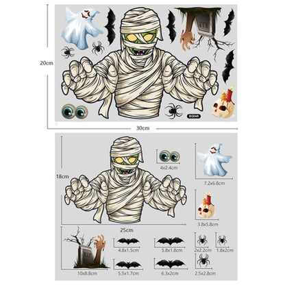 Halloween Window Stickers Pumpkin Ghost