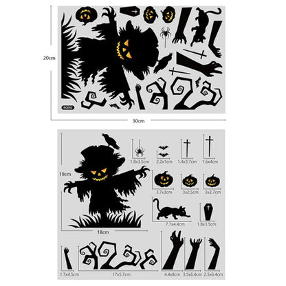 Halloween Window Stickers Pumpkin Ghost